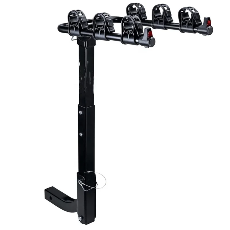 

Bike Car Rack, 3 Bicycles Rack Mount Carrier with 2 in. Hitch Receiver, 143LBS Capacity Stable Steel Frame with Foldable and Til