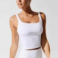 

100%Cotton Cami Crop Top Woman White Camisole Tank Top Camisoles for Women