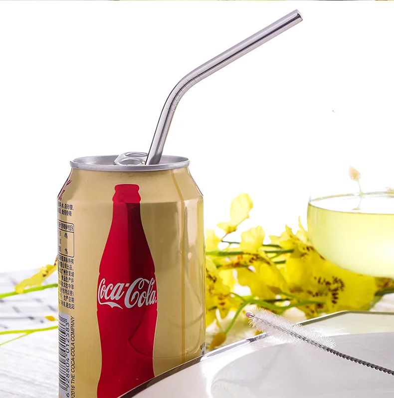 

Amazon Custom Reusable Metal Cardboard Reusable Straws Stainless Steel, Customized