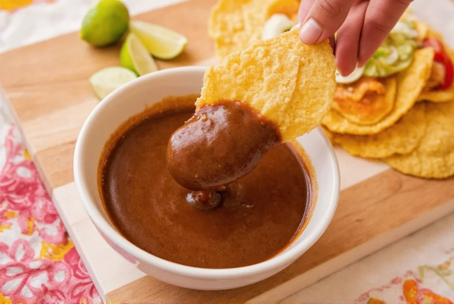Close-up of a Mexican Brown Sauce label showing ingredients list