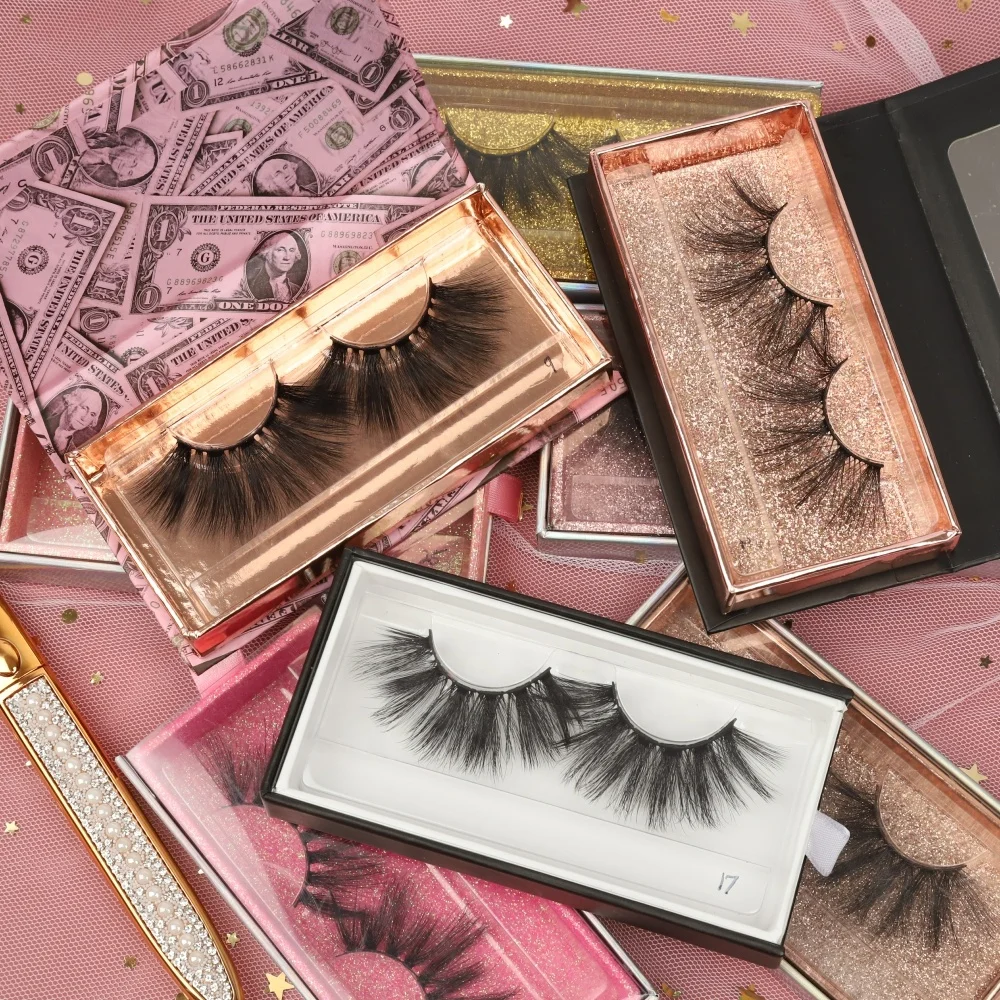 

wholesale 25mm mink lash fluffy lashes 3d dramatic mink eyelashes wholesale vendor