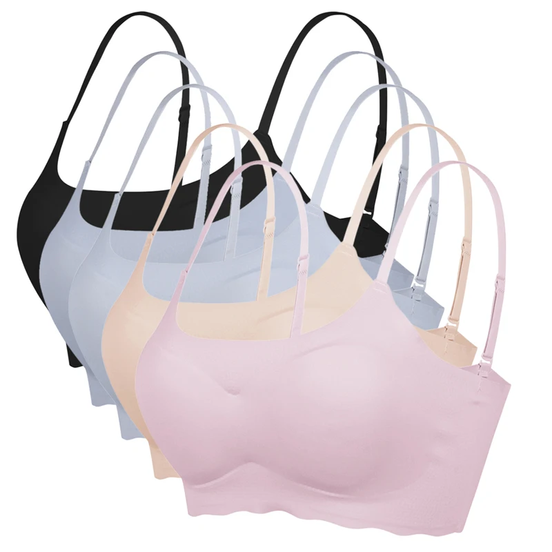 

Seamless Daily Sports Bra for Women,Comfortable Invisible Sleeping 1pcs Bra Sleeping Bra with Removable Pads, White