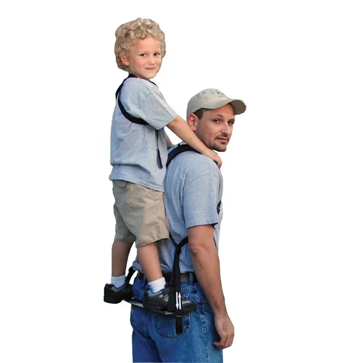 

2021 New Premium Piggyback Rider Scout Standing Child Toddler Carrier Backpack Events Hike Travel