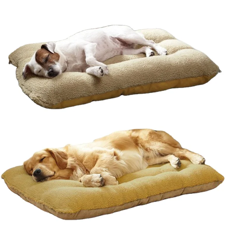 

Latest design cotton super soft pet plush mat removable washable pet dog bed mat, As picture