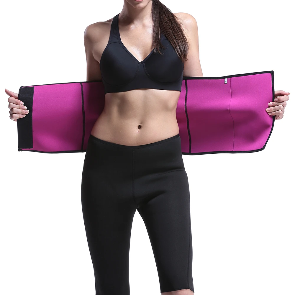 

Custom logo exercise high compression women waist trainer belt waist trainer sweat belt, Black+yellow,black+rose red
