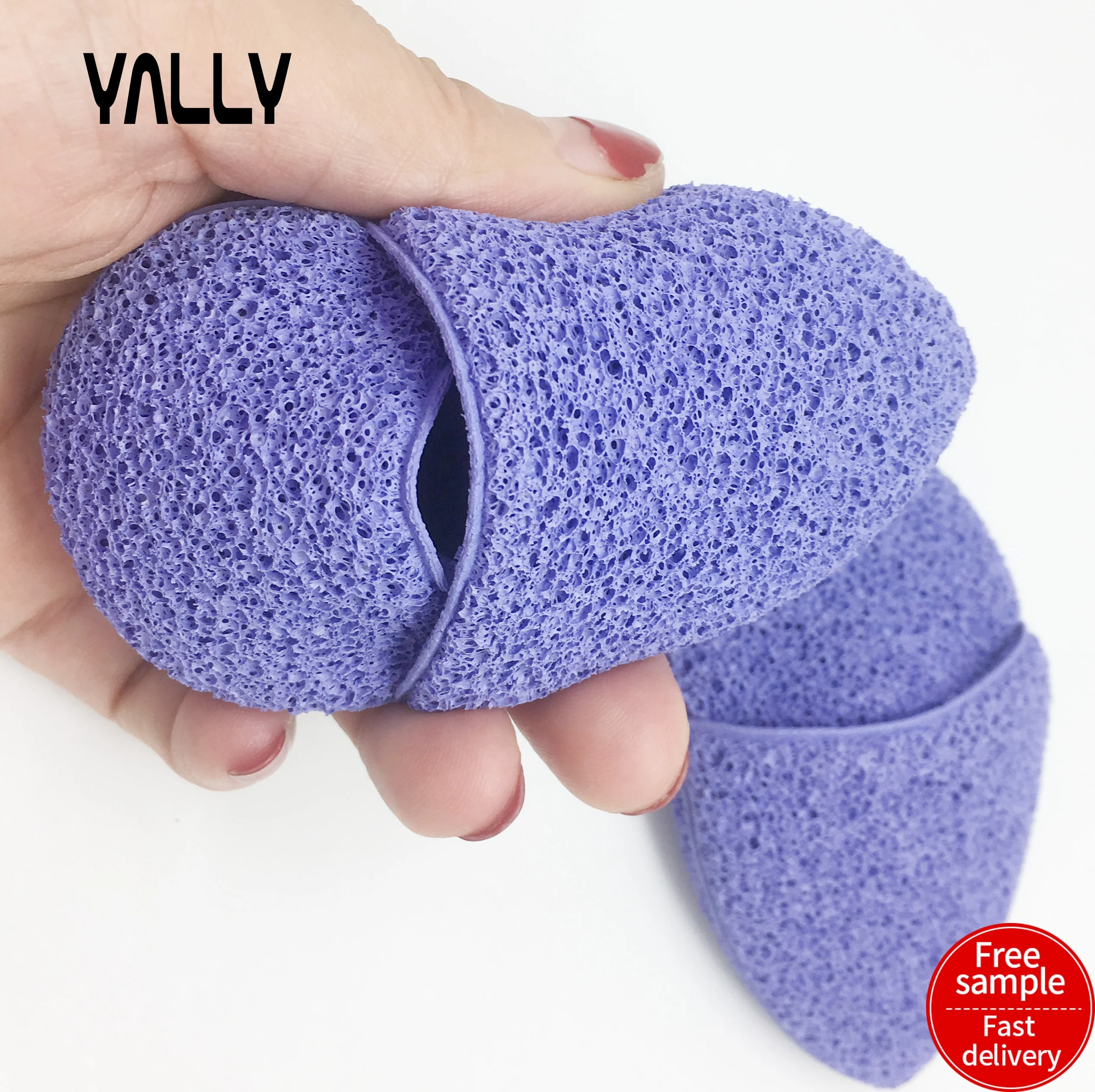 

2020 New trends waterdrop/slipper shaped Glove Magic Face Wash Cleansing Sponge makeup remover pad reusable face washing mitt, Customized color