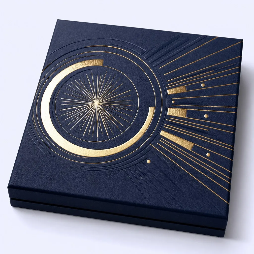 Precision Hot Stamped Gold Foil Jubilee Motif Detail