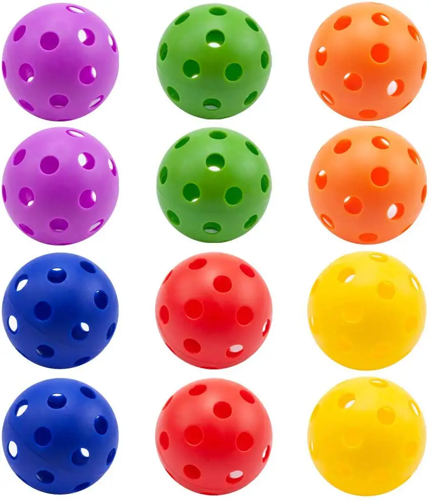 

Plastic Practice Baseball Indoor Pickleball Plastic Baseball - One Dozen (12)