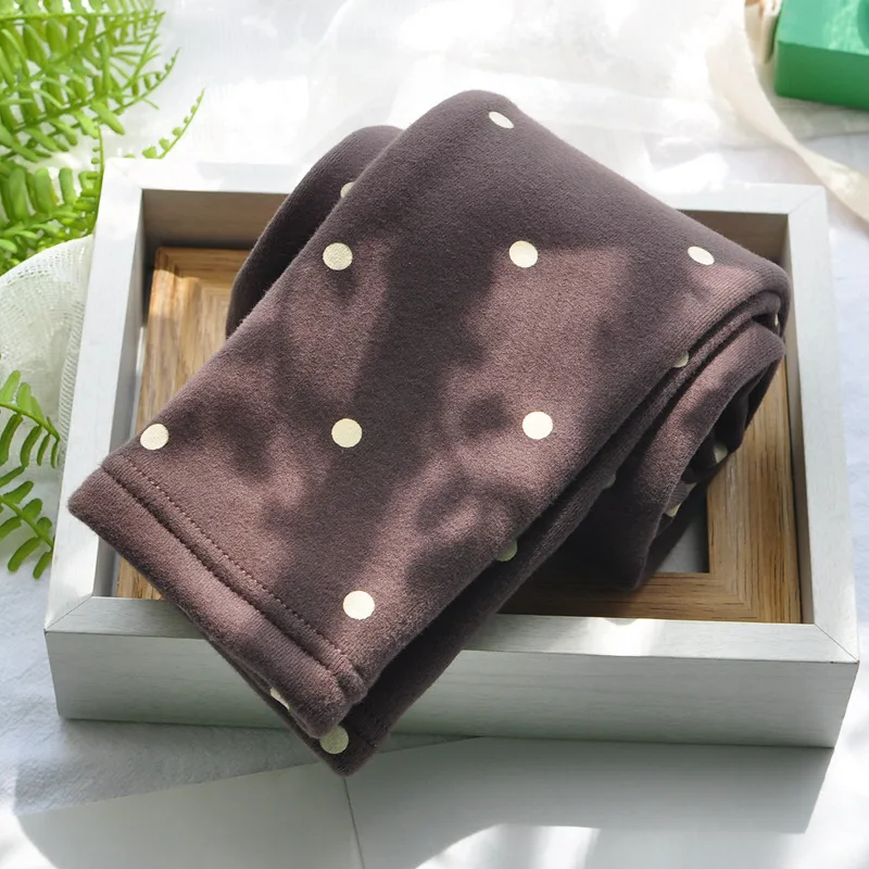 

Girls' Leggings Winter Thickening and Velvet Small and Medium-sized Virgin Baby Children's Pants, As picture