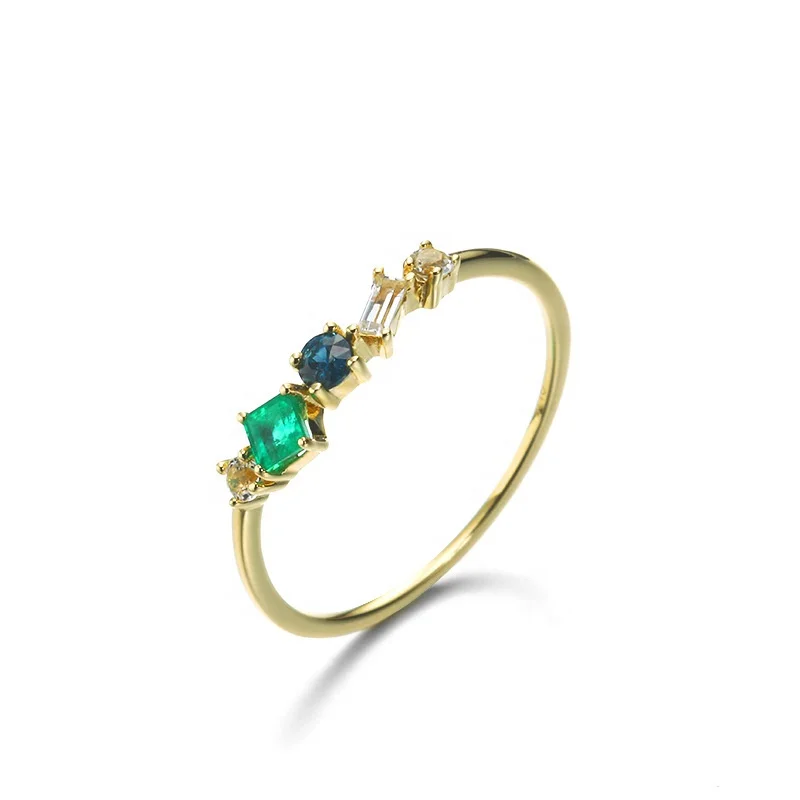 

HYH jewelry real gold jewelry real solid 9K gold nature gemstone ring