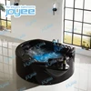 JOYEE black acrylic whirlpool bathtub bathroom jacuzzii indoor SPA