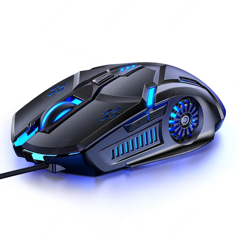 

Led Glowing Wired Usb Mouse 6D Optical Computer Gaming Mouse 4 Level Dpi Adjustable