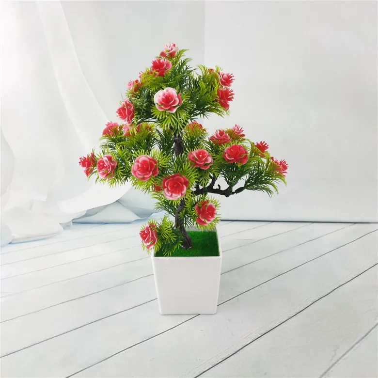 

new making PE Material decorative simulation bonsai table wedding decoration artificial flowers from China supplier JY20