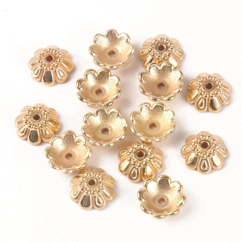 

Wholesale 300pcs Flower Shape Gold/Silver/Rose Gold CCB Loose Spacer Beads for Jewelry Making DIY Bracelet