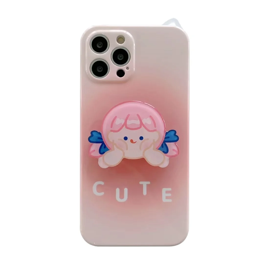 

Maoerduo cute little girl's face mobile phone cases for iPhone 11, 2 designs