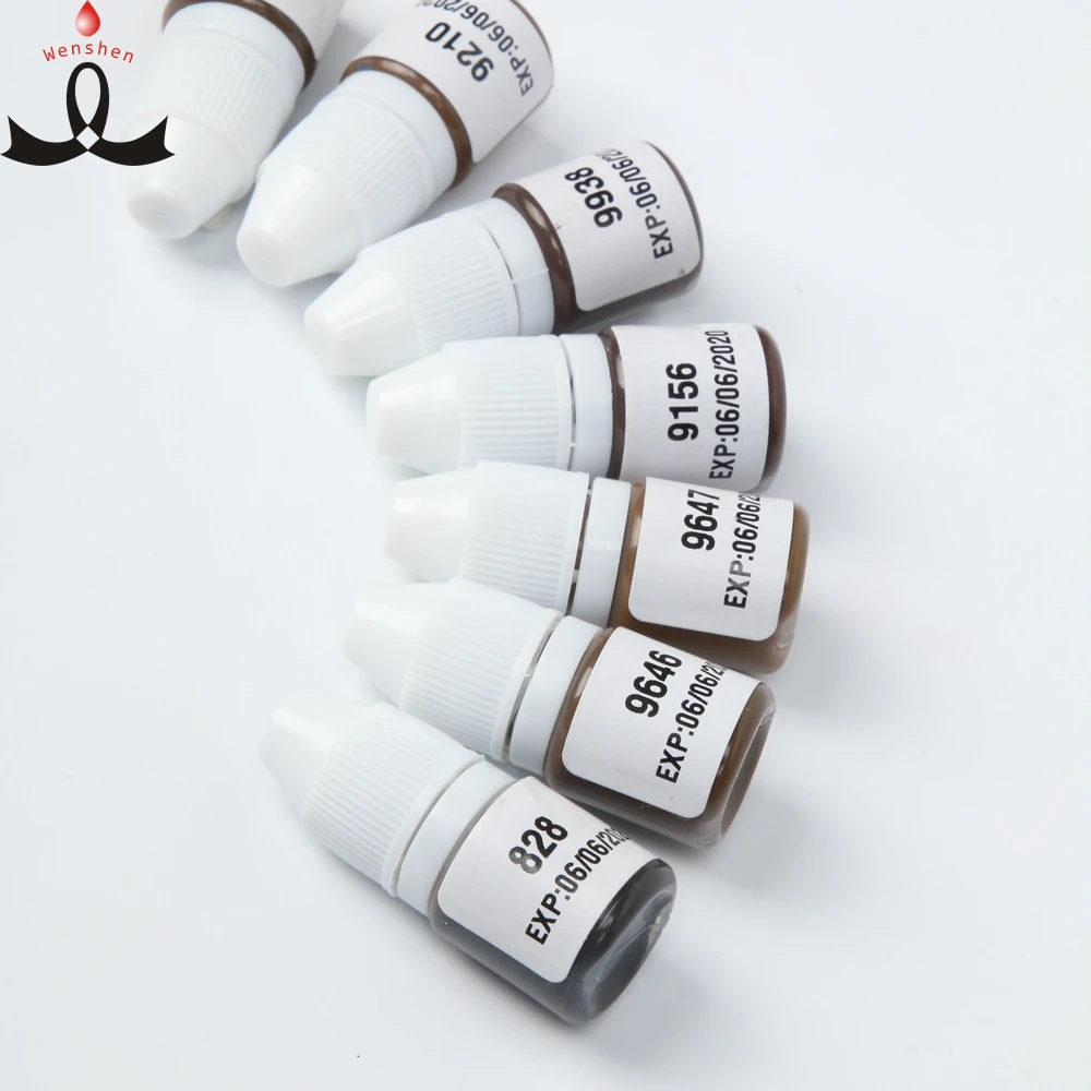 

Free Sample Semi Cream Pigment Microblading Permanent Makeup Tattoo Ink For Eyebrow Eyeliner And Lip, 38 colors