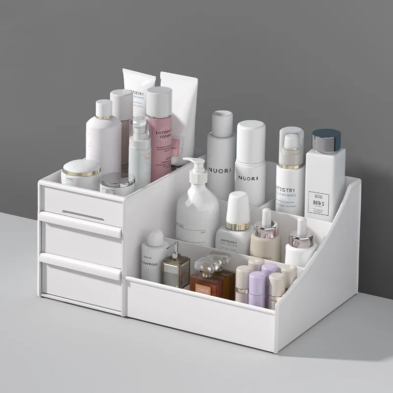 Hot Selling Women Makeup Organizer Beauty Makeup Box Makeup Organizer Vanity Holder Case Lipstick Cosmetic Storage Box