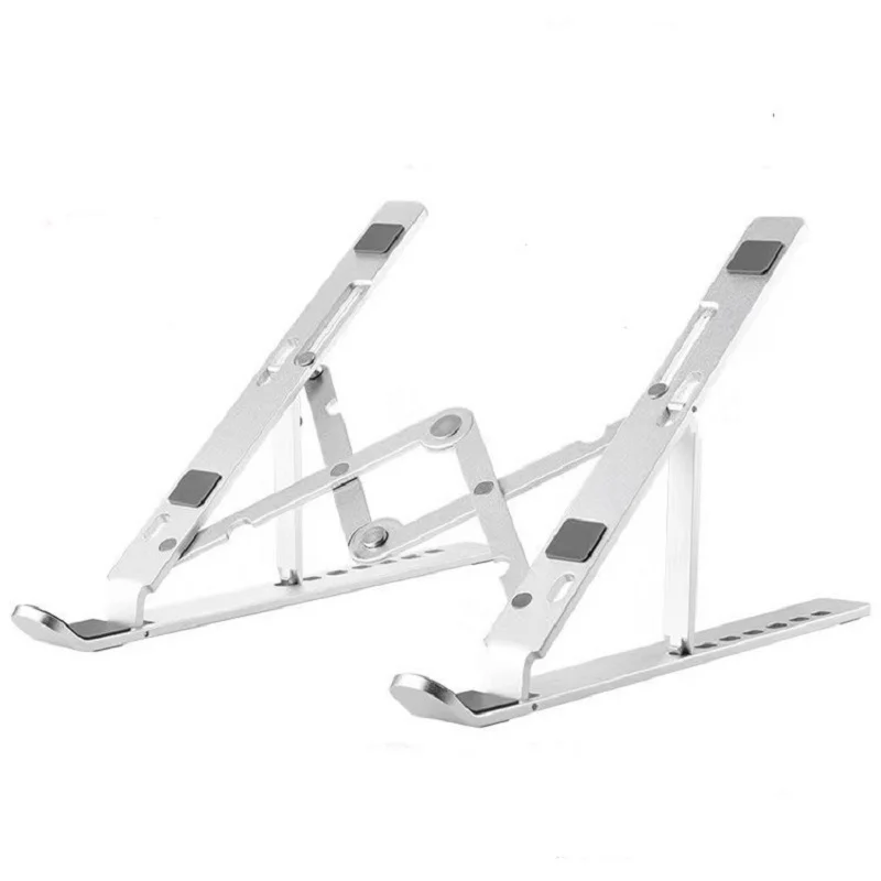 

4 In 1 Monitor Bracket With Rgb Soporte Mesa Plegable Mini Folding Table Laptop & Pc Desk Computer Desks, Silver