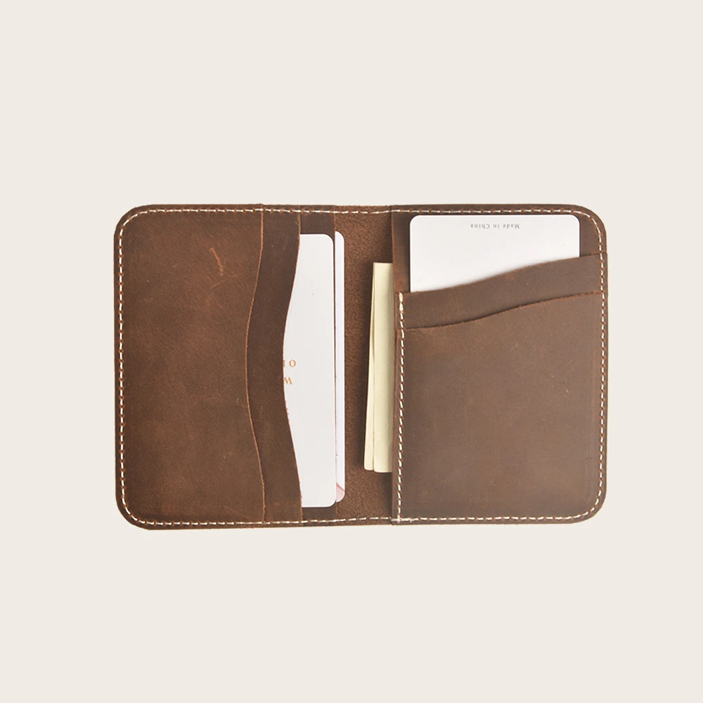 

Wholesale Price Minimalist bifold Short Pocket genuine leather Wallet mens, Available for many colors