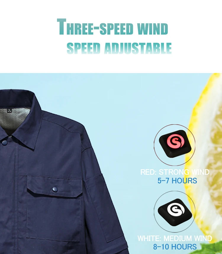 Air Condition Jacket Fan Cooling Clothes With Rechargeable Battery For Summer Hot Weather Buy
