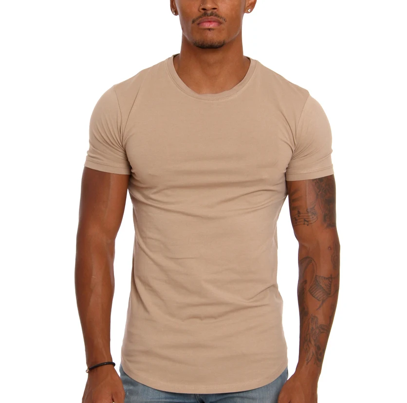 Ms1983 Custom Men's Blank Athletic Apparel Sport Crew Neck Muscle Fit