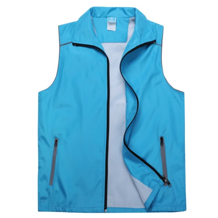 

Breathable Logo Customize Working Volunteers Advertising Vest for Outdoor, Fluorescent green, blue, orange, white, red, yellow