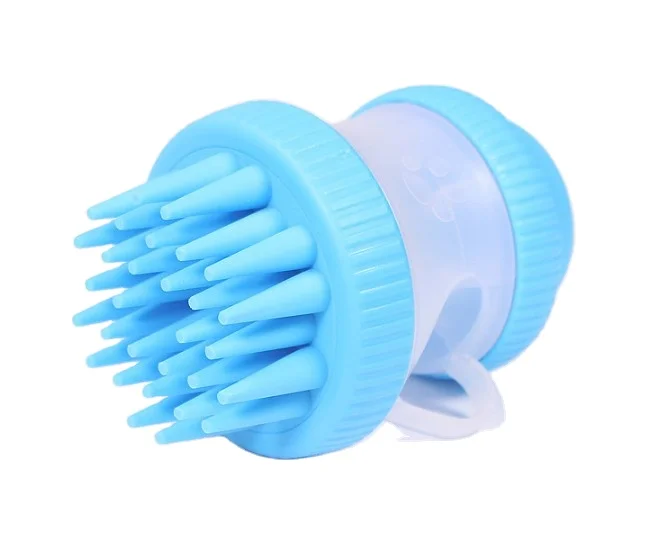 

Pet hair brush bath massage reusable Cylindrical pet hair brush, 3 colors