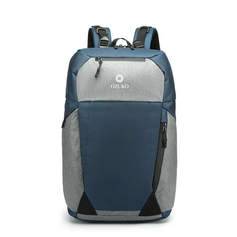 

2021 OZUKO New Laptop Bag Waterproof Travel Men Anti theft Back Pack Fashion Wholesale China Designer Backpacks Famous Brands, Black,blue,grey