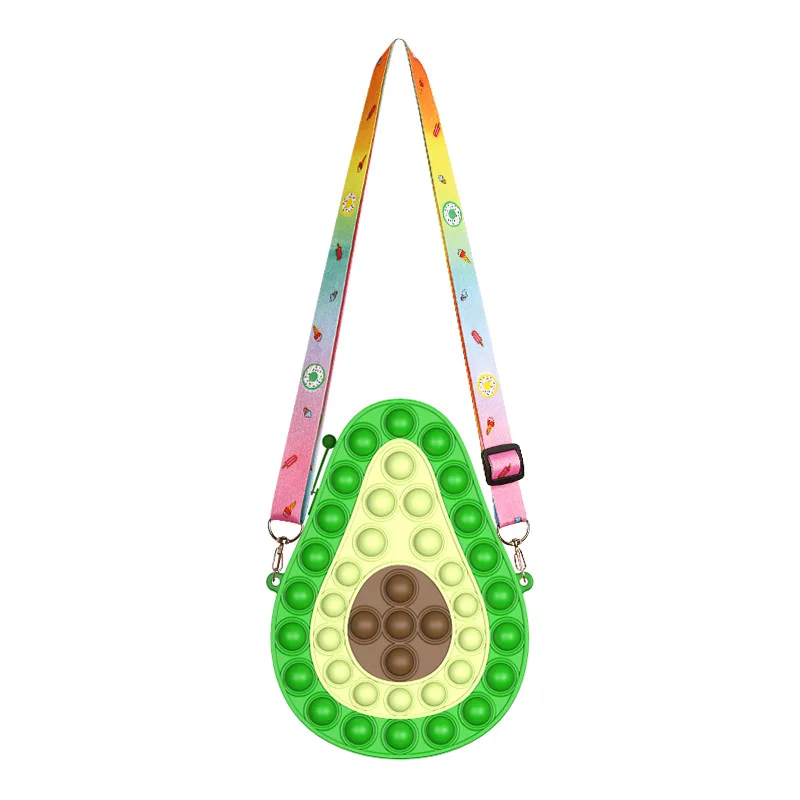 

Avocado Fidget Bubble Crossbody Bag Figetget Puppet Sensory Shoulder Bag for Woma, As show