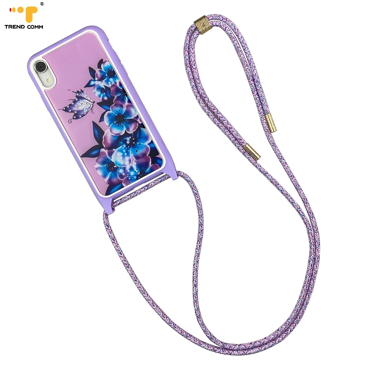 

2021 Luxury Designers Crossbody Electroplating Phone Case For iPhone 11