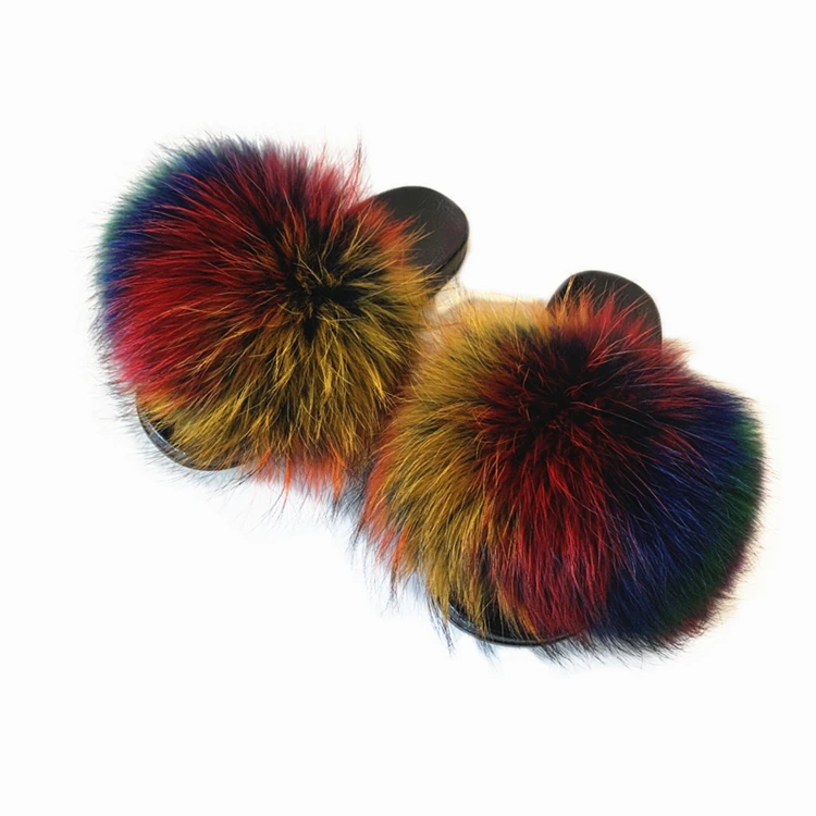 

Fur slide raccoon fluffy fur slides raccoon fur slides, Customized colors