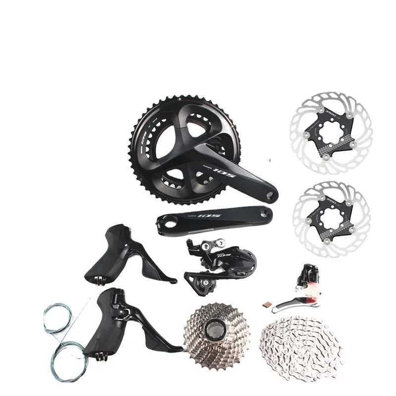 

SHIMANO 105 R7000 2x11 Speed Disc Brake Groupset For Road Bike Bicycle Kit Set With IIIPRO DISC Brake