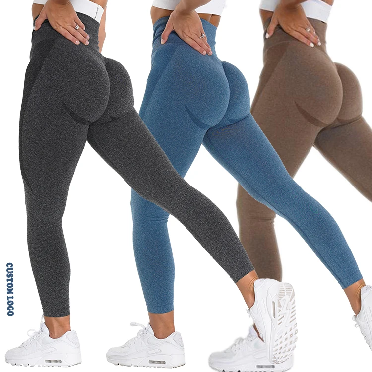 

Wholesale high quality womens gym seamless leggings custom logo high waisted workout leggings, Customized colors
