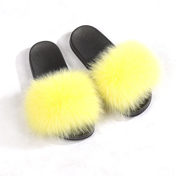

fur slippers bow tie fur slippers wholesale fur slippers, Customized color