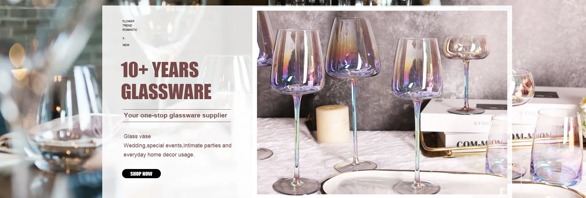 Shanxi Shengjing Glassware Co., Ltd Wine Glasses, Glass Charger Plate