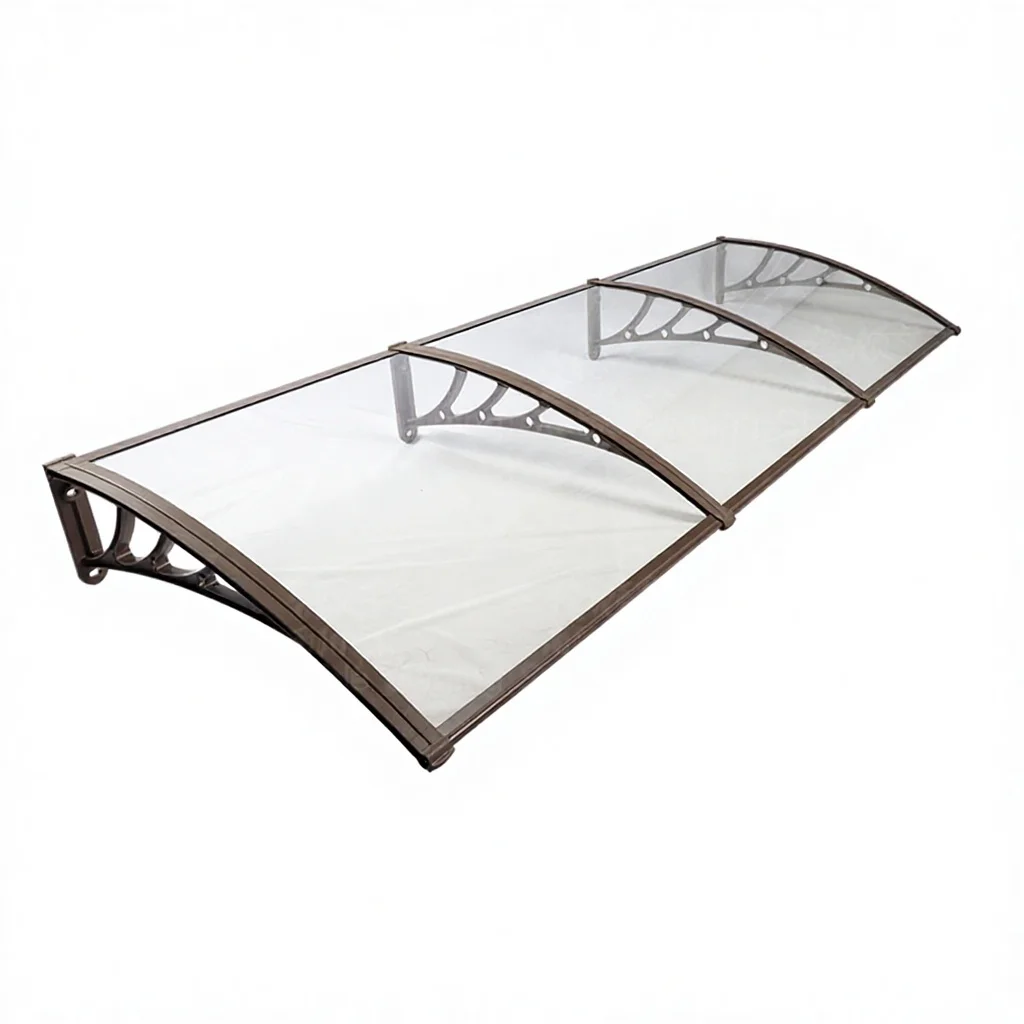 Latest Design Strong Wind-resistance Awnings for Window Long Service Life Plastic Steel Door Windows Roof Outdoor Awnings