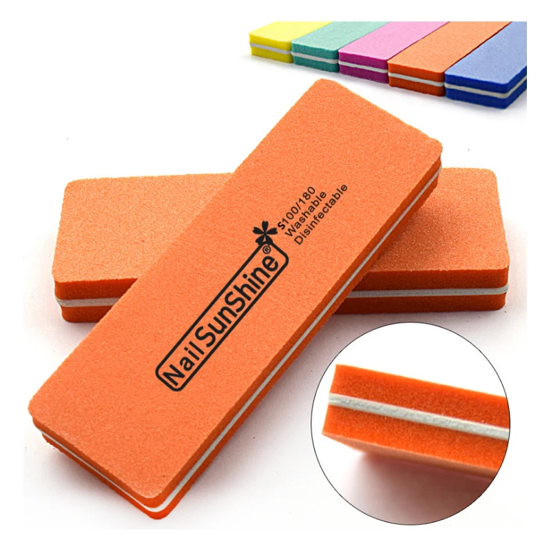 

Factory wholesale Color Sponge Nail File block and Buffers for Nail Art Care Double Sides Design100/180Accept OEM order, Customized