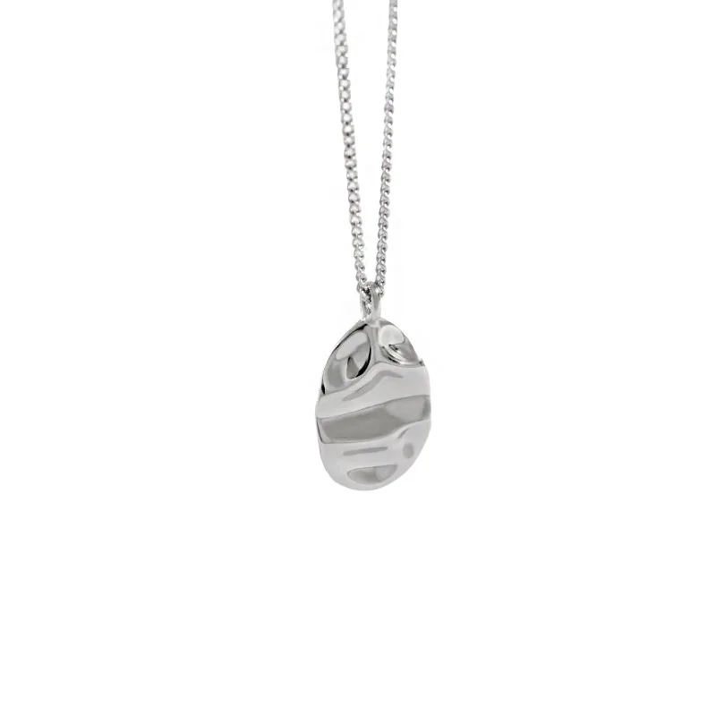 Wholesale 925 Silver Geometric Minimalist Necklace for Women Jewelry 2022