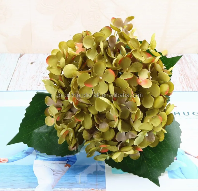 Wholesale Artificial Hydrangea Flower Head Silk Hydrangea Flower For Wedding Decoration Buy