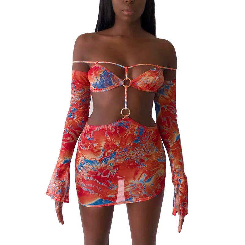 

MG195 Short Mini Dress Amazon Hot Selling Long Sleeve Dress Ladies Casual Deep V Neck Skinny Bodycon Dresses Tight Clothing, Black red