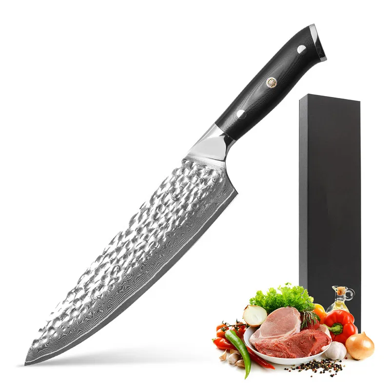 

Precious 8.5 Inch Damascus Kitchen Knife High Quality VG10 Damascus Steel Chef Knife