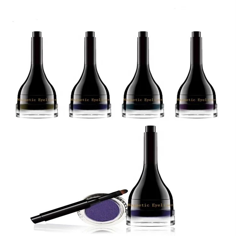 

Colored liquid eyeliner waterproof magnetic eyeliner gel for magnetic eyelashes, Multicolor