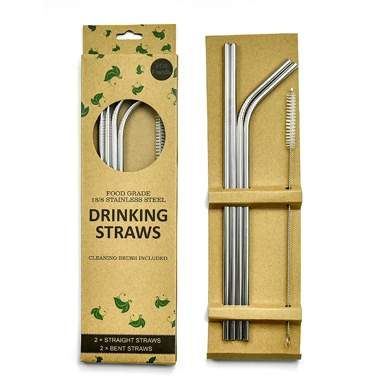 

Colorful Long Drinking Straws Set With Box Colored Drinking Straws Set, Customized