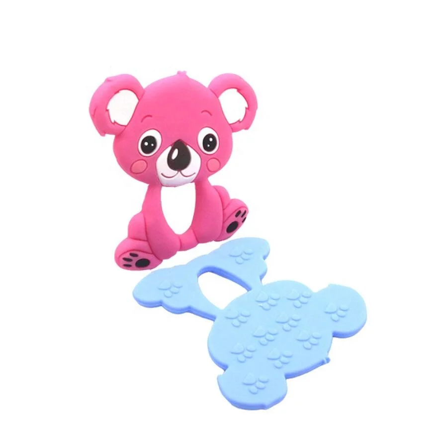 
Silicone Koala Beads Teether Baby Teething Toys BPA Free Food Grade Pearls Nursing Gifts DIY Silicone Necklace Baby Gift 