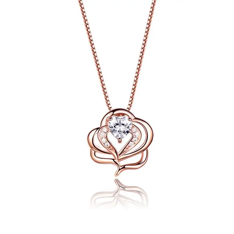 

Horoscope with High Quality Cross Necklace 925 Sterling Silver Chains Link Chain Necklaces Flower Cubic Zircon Ring Rainbow Ring