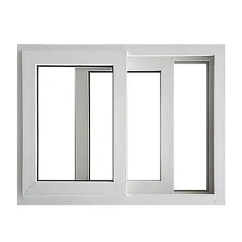 White Frame Upvc /pvc Sliding Glass Windows - Buy Upvc/pvc Sliding ...