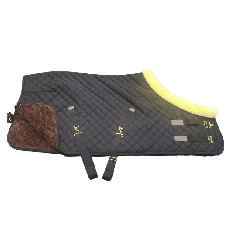 

Black Canvas Blanket Heavy Weight Nylon Oxford Breathable Warm Quilted Rug Winter Pattern Horsewear Rug quilted Horse Rug, Requirement