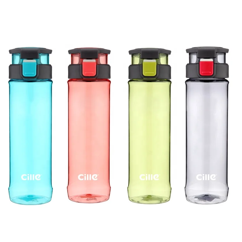 

Custom Logo 730 ML Plastic BPA free PC Sports One Touch Lid Soft Handle Dinking Water Bottle, Customized color