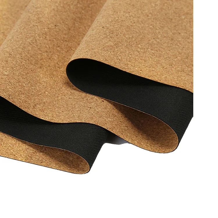 

2022 Cheap Price Private Label Eco Friendly Wholesale Exercise 5MM Cork Natural Rubber Yoga Mat, Customized color