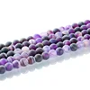 Loose Frosted Gemstone Bead , Natural Matte Stone Beads For Jewelry Making
